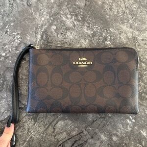 Coach Black Interior Wristlet